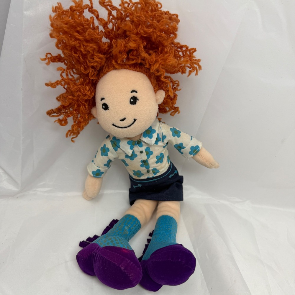 Manhattan Toy Groovy Girls Celeste Plush Doll Orange Curly Hair Floral 11" Y2K